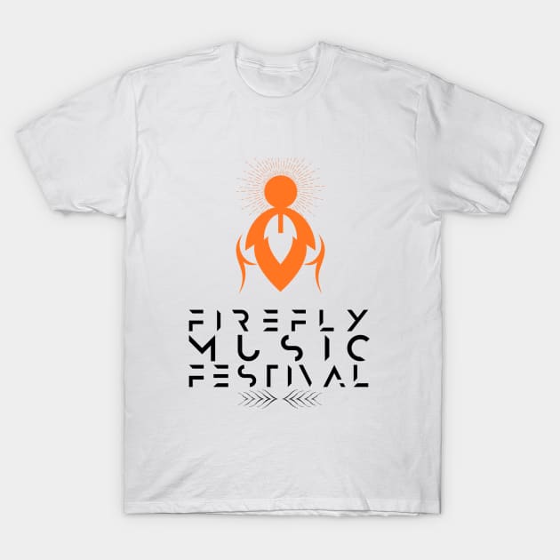 Firefly music festival, firefly logo basic T-Shirt by VISUALIZED INSPIRATION